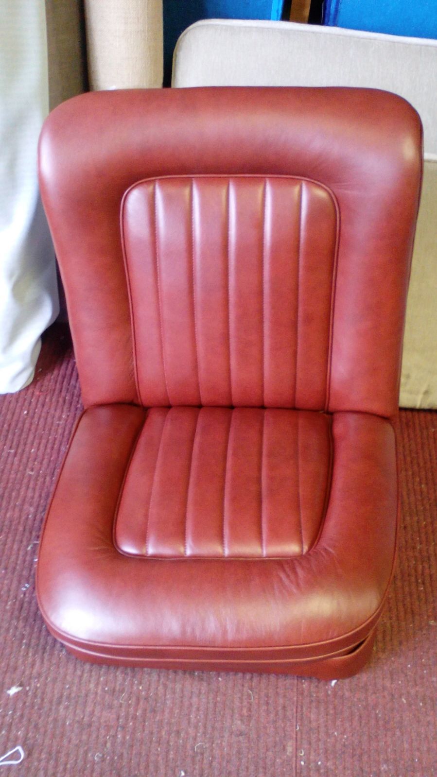Klassieke leren fauteuil
